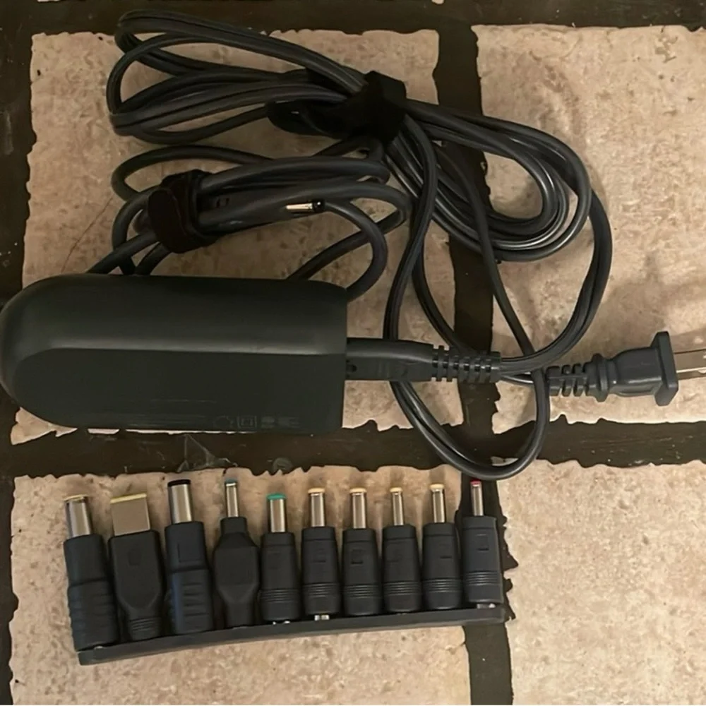 Onn. Laptop charger with 10 interchangeable tips